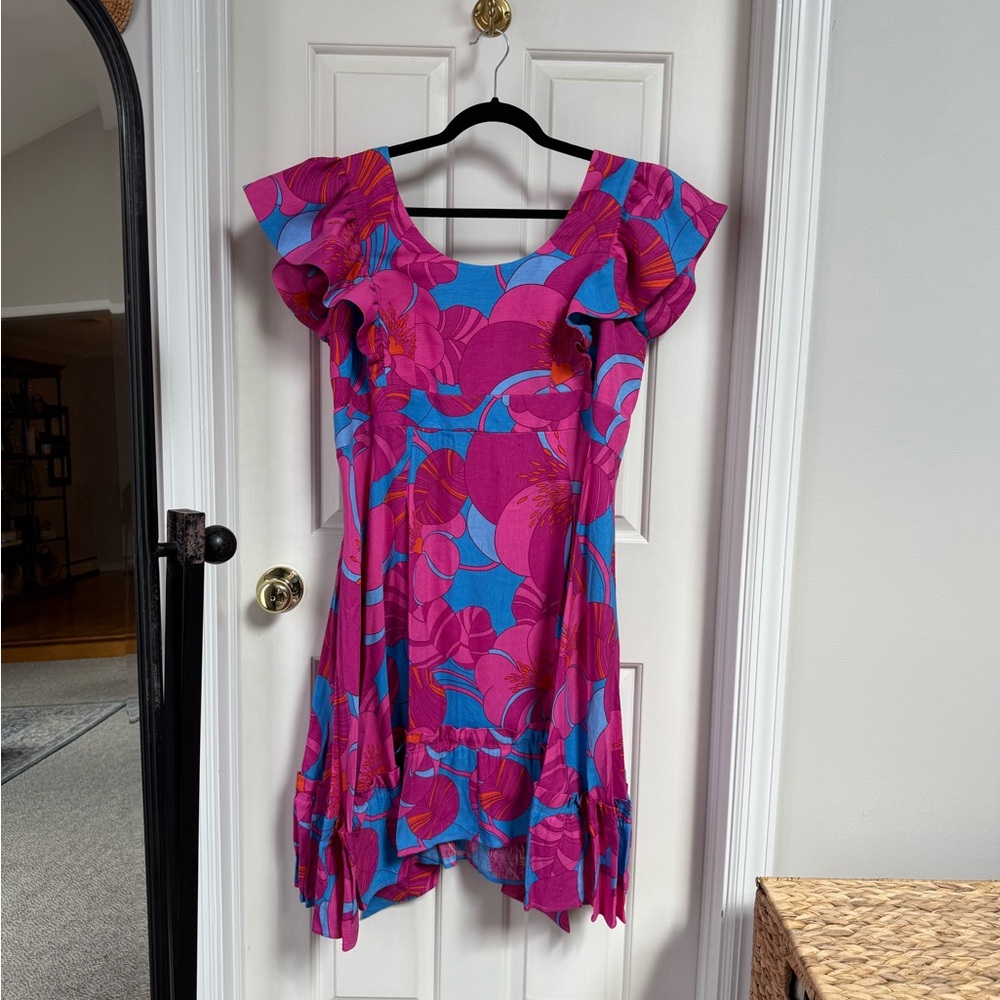 Tuckernuck x Cameran Wimberley Wild Azalea Pink and Blue Floral Dress